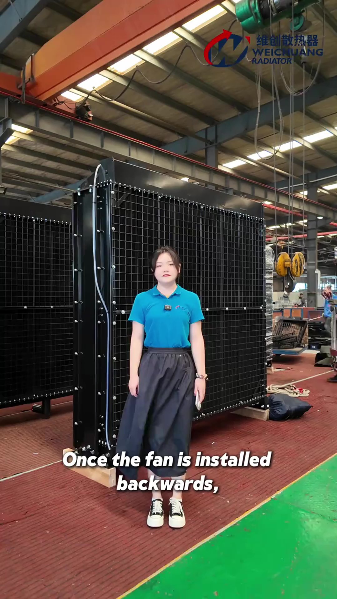 การทำงานของพัดลมในชุดเครื่องกำเนิดไฟฟ้าดีเซล
